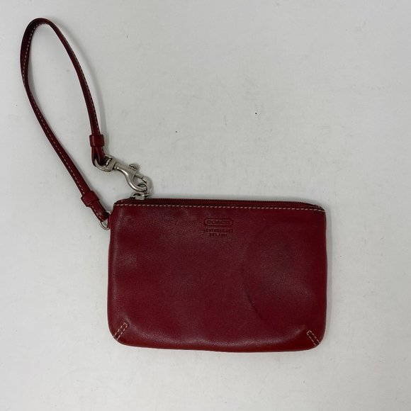 Coach Leather Wristlet - Picture 1 of 8